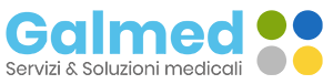 Logo for italian distributor for patient lifts Galmed